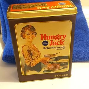 Vintage 1984 Hungry Jack Tin